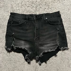 Kancan high rise distressed shorts